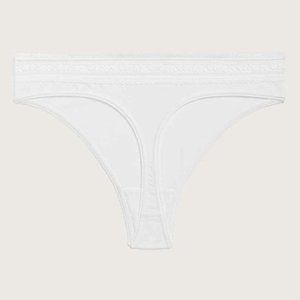 Additionelle Lace & Cotton Thong Plus sz 4X